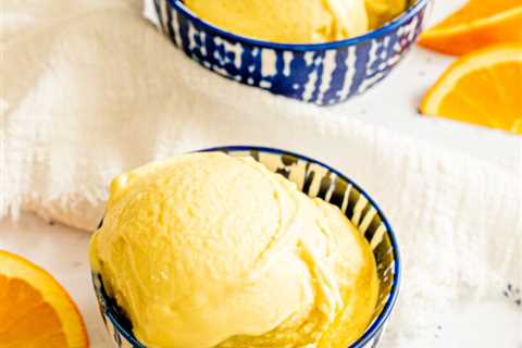 Vegan Creamsicle Ice Cream