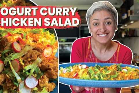 YOGURT CURRY CHICKEN SALAD | BEST chicken salad you will try this season | Food with chetna