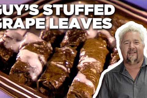 Guy Fieri's Stuffed Grape Leaves | Guy's Big Bite | Food Network