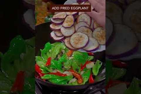 EASY VEGAN STIR-FRIED EGGPLANT RECIPE #veganrecipes #vegetarian #eggplant #chinesefood #cooking