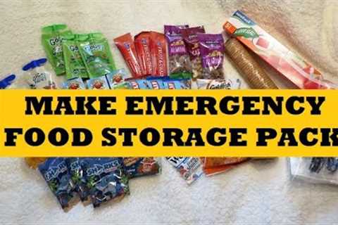 Make Emergency Food Storage Packs...DIY Meals MRE''s 72 Hour Kit Bug Out Bag Grab Go