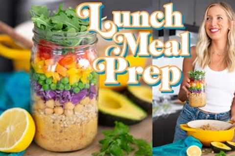 Meal Prep w/ Me! My Favorite High Protein Plant-based Lunch (4 Ways)
