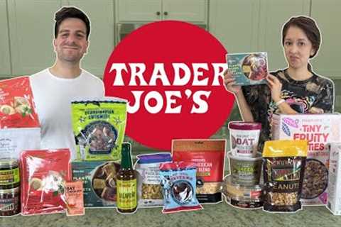 trying new products from Trader Joe''s (taste test)