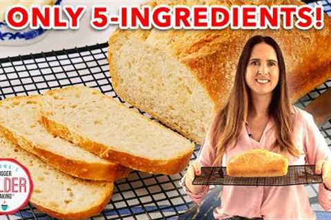 5-Ingredient No Knead Sandwich Bread
