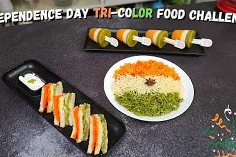 Triumph of Taste: Indulge in a 3Course TriColor Feast for Independence Day | TriColor Food Challenge