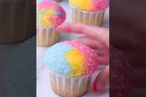 Stay cool with these yummy Snow Cone Cupcakes #shorts
