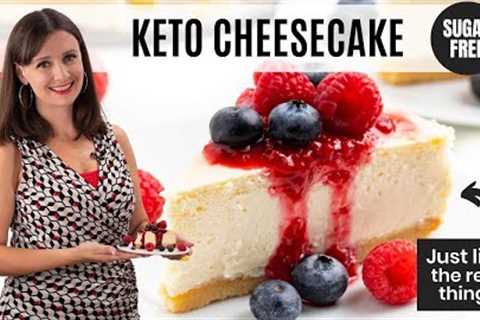 KETO CHEESECAKE: 5g net carbs + just like the real thing!