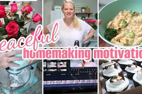 PEACEFUL HOMEMAKING MOTIVATION - ASMR KITCHEN SOUNDS - NEW RECIPES - COOK, BAKE, CLEAN WITH ME