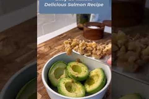 Oven Baked Salmon with Avocado and Nuts! #shorts