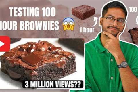 TESTING VIRAL *100 HOUR* BROWNIE BY ALVIN ZHOU😱100 HOUR BROWNIE VS 1 HOUR BROWNIE..WHICH IS BETTER?