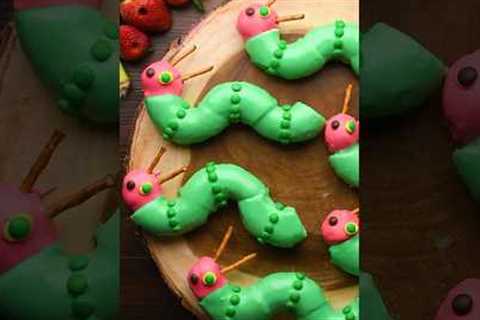 Bring a childhood book fave to life with these very hungry caterpillar donuts #shorts