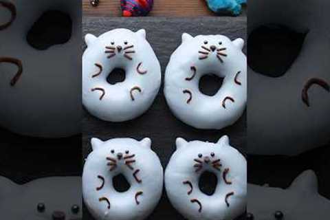 Purr-fectly cute cat donuts #shorts