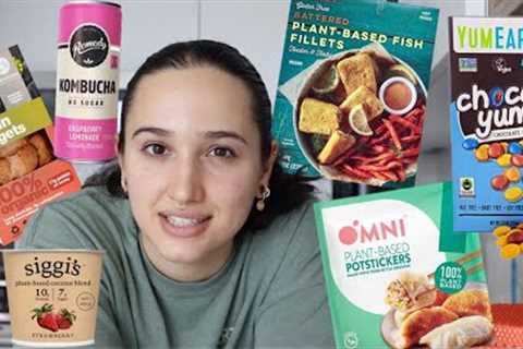 Trying Trader Joes Vegan Fish Fillets and other new foods I tried in September 2023