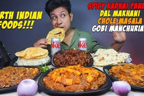 Eating Spicy Kadhai Paneer, Dal Makhani, Chole Masala, Gobi Manchurian with Rice & Breads |..