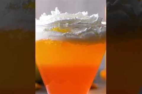 Get in the Halloween candy spirit with a Candy Corn Cocktail #shorts