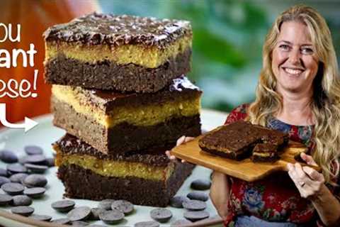 Pumpkin Spice Chocolate Brownies 🤯 Healthy Vegan Desserts!