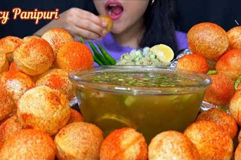 Eating Spicy Panipuri | Spicy Panipuri Challenge | Mukbang | ASMR | Indian Street Food |