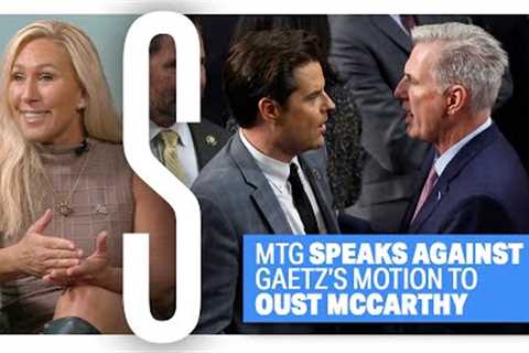 Marjorie Taylor Greene Speaks AGAINST Gaetz''s Motion to OUST McCarthy & Trump Fights Back | Ep...