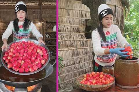 Delicious Red jujube fruit cooking - Cooing with Sreypov