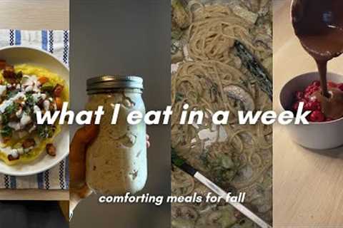 what I eat in a week (comfort food & meal prep) | vegan