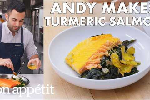 Andy Makes Turmeric Salmon With Coconut | From the Test Kitchen | Bon Appétit