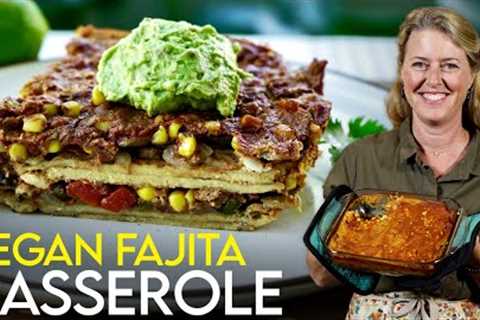 Plant-Based Fajita Casserole 😋 Healthy Vegan Comfort Food!