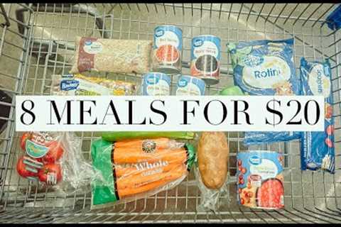 8 MEALS FOR $20 | EXTREME BUDGET MEALS TO MAKE AT HOME! THE SIMPLIFIED SAVER