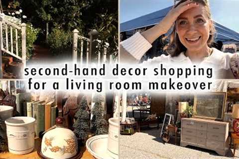 Second-hand DECOR shopping for a LIVING ROOM MAKEOVER | XO, MaCenna Vlogs