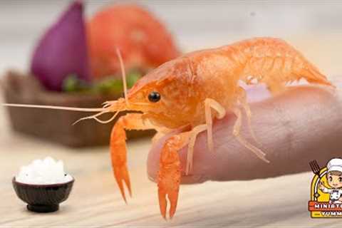 Yummy Miniature Shrimp sushi |  Best Of Cooking Mini Yummy Food By Miniature Yummy
