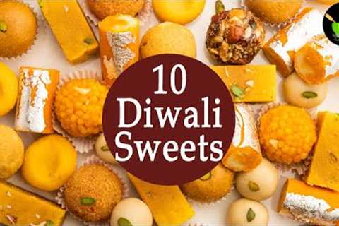 10 Sweets Recipe | Quick & Easy Diwali Sweets | Diwali Sweets | Diwali Recipes | Easy Indian..