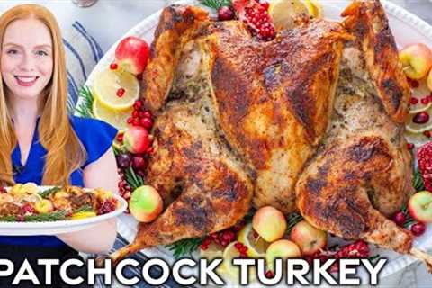 Roasted Lemon & Herb Spatchcocked Turkey | Step-by-Step Video Tutorial!