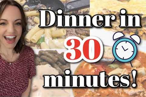 Dinner in a HURRY! 30 minute meals to make this week!