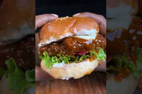 Spicy Chicken Burger #shorts