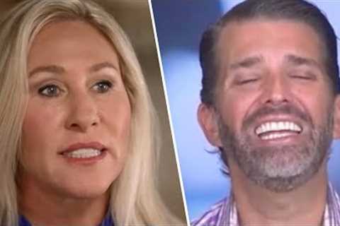 Don Jr. Interview with Marjorie Greene Goes Bad VERY Quickly!