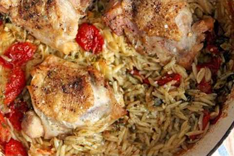 One Pan Orzo Chicken