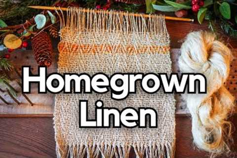 I wove homegrown & homespun linen! || Craftmas Day 4