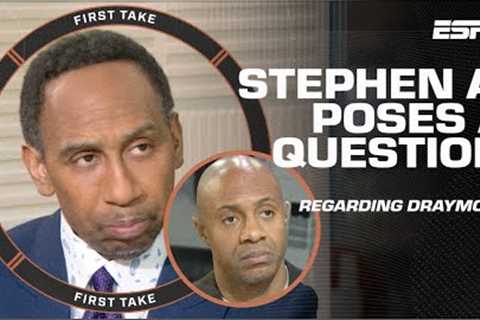Stephen A. QUESTIONS Steph Curry’s leadership with Draymond Green 👀 | First Take