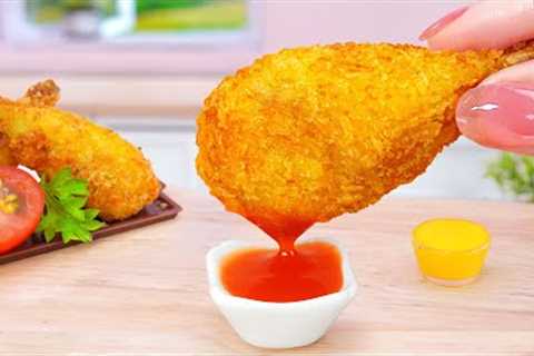 The Best Recipe 😍 Cooking Yummy Miniature Fried Chicken Potato Drumstick 🍗  By Tina Mini Cooking