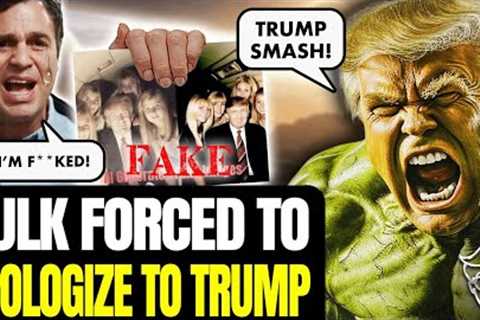 HULK Actor Posts FAKE Pics of Trump on Epstein Plane, FORCED To Apologize, Grovel in HUMILIATION 🤣