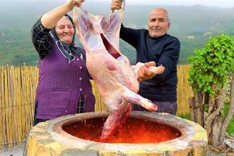 Cooking A Whole Lamb and Preparing A Traditional Dish for Our Family!