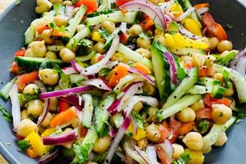Easy And Healthy Chickpea Salad Recipe || Quick And Delicious Recipe.