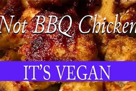 BBQ Vegan Chicken No Sugar Plant Based Gluten Free | High Raw Vegan BBQ “Chicken” & Noodle Salad