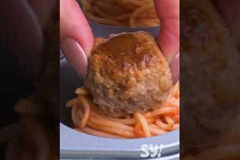 Spaghetti meatball muffins #shorts #soyummy #recipe
