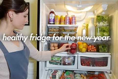 Healthy fridge restock for the new year! eat more veggies in 2024