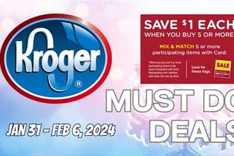 *Prices Going Down?* Kroger MUST DO Deals for 1/31-2/6 | MEGA Sale, Weekly Digitals, & MORE