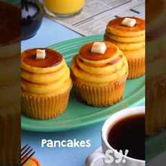 Look at that stack! Pancake Cupcakes #shorts