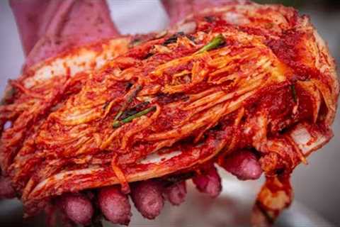 Making Kimchi From Start To Finish. #cookingvlog #kimchi #vegan