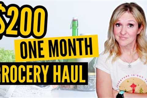 Secrets to Massive Savings: One Month Grocery Haul 2024 | Extreme Budget Grocery Haul