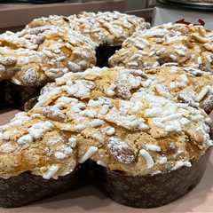 Colomba round Four, lemon and white chocolate