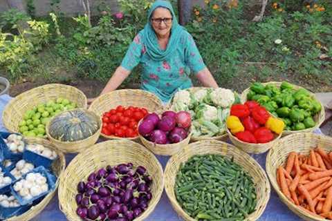 KADAI VEG Recipe || Colourful Vegetables Cooking || Village Food || Indian Recipe